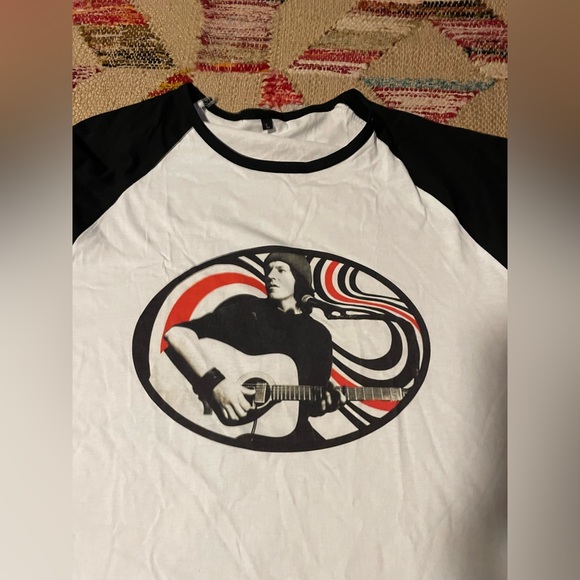 🔪 🖤 Elliot Smith Figure 8 3/4 Sleeve Raglan Shirt US L Kill Rock Stars 🖤🔪 - Picture 3 of 6